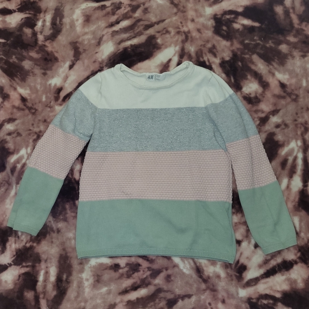 H&M color block sweater